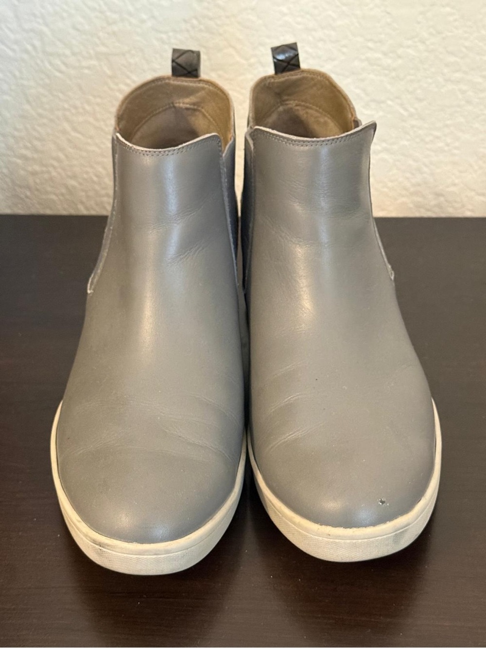 Vionic Mickie Gray Chelsea Ankle Boots Orthotic Comfort Women's 11 EU 42